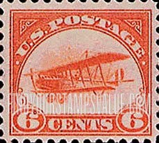 FindYourStampsValue: Air Post: CURTISS JENNY