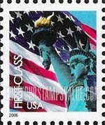 FindYourStampsValue: Flag and Statue of Liberty