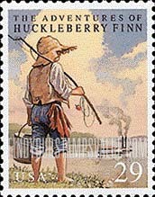 FindYourStampsValue: CLASSIC BOOKS - The Adventures of Huckleberry Finn