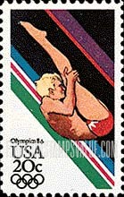 FindYourStampsValue: SUMMER OLYMPICS, LOS ANGELES 1984 - Diving