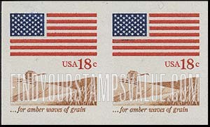 FindYourStampsValue: FLAG AND ANTHEM - Grain field