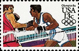 FindYourStampsValue: SUMMER OLYMPICS, LOS ANGELES 1984 - Boxing