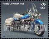 FindYourStampsValue: MOTORCYCLES - 1965 Harley-Davidson Electra-Glide, Self-Adhesive stamp