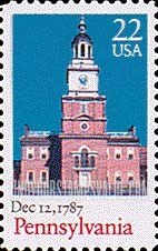 FindYourStampsValue: RATIFICATION OF THE CONSTITUTION BICENTENNIAL - Pennsylvania