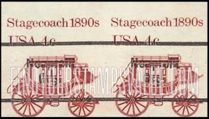 FindYourStampsValue: STAGECOACH 1890s - Transportation, Coil