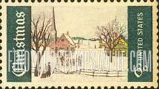 FindYourStampsValue: CHRISTMAS - Winter Sunday in Norway Maine