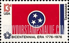 FindYourStampsValue: STATE FLAGS - Tennessee