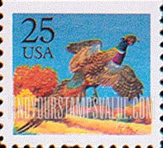 FindYourStampsValue: PHEASANT, booklet stamp