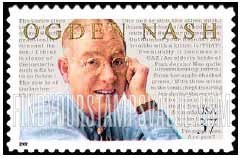 FindYourStampsValue: LITERARY ARTS - Ogden Nash, Poet, Self-Adhesive stamp