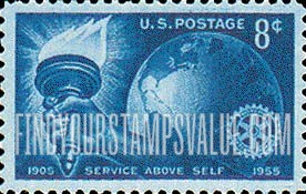 FindYourStampsValue: ROTARY INTERNATIONAL, 50th ANNIVERSARY