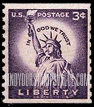 FindYourStampsValue: STATUE OF LIBERTY, Coil Stamp - Liberty Issue