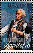 FindYourStampsValue: AMERICAN BICENTENNIAL - Spirit of '76 Old Drummer