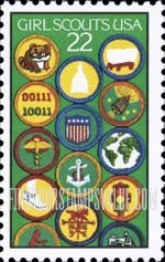 FindYourStampsValue: 75th ANNIVERSARY OF GIRL SCOUTS OF AMERICA