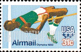 FindYourStampsValue: XXII OLYMPIC GAMES, MOSCOW - High Jump
