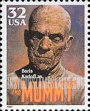 FindYourStampsValue: BORIS KARLOFF AS THE MUMMY - Classic Movie Monsters