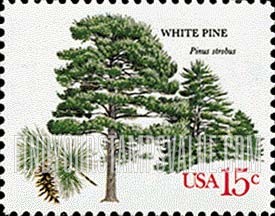 FindYourStampsValue: AMERICAN TREES - White pine