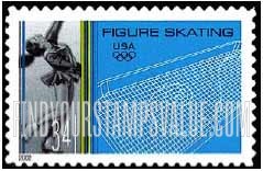 FindYourStampsValue: WINTER OLYMPICS - Figure Skating, Self-Adhesive stamp