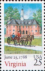 FindYourStampsValue: RATIFICATION OF THE CONSTITUTION BICENTENNIAL - Virginia