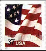 FindYourStampsValue: FLAG, Self-Adhensive Coil Stamp