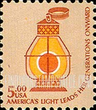 FindYourStampsValue: RAILROAD CONDUCTOR'S LAMP - Americana Issue