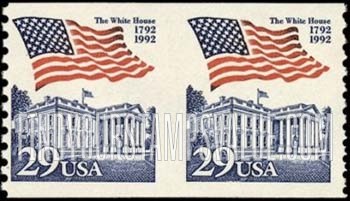 FindYourStampsValue: FLAG OVER THE WHITE HOUSE, Coil Stamp