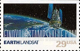 FindYourStampsValue: SPACE EXPLORATION - Earth, Landsat, Booklet stamp