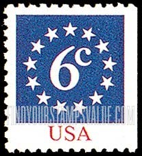 FindYourStampsValue: 13-STARS, booklet stamp