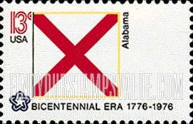 FindYourStampsValue: STATE FLAGS - Alabama