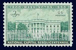 FindYourStampsValue: NATIONAL CAPITAL SESQUICENTENNIAL - Executive Mansion