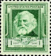 FindYourStampsValue: FAMOUS AMERICAN POETS - Henry W.Longfellow