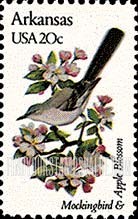 FindYourStampsValue: ARKANSAS - State Birds and Flowers