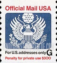 FindYourStampsValue: OFFICIAL MAIL - Great Seal, 32c, Coil Stamp
