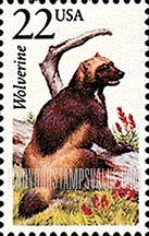 FindYourStampsValue: WOLVERINE - North American Wildlife