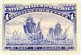 FindYourStampsValue: COLUMBIAN EXPOSITION ISSUE - Fleet of Columbus