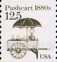 FindYourStampsValue: PUSHCART 1880s - Transportation Coil