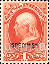 FindYourStampsValue: INTERIOR - Benjamin Franklin