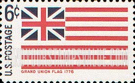 FindYourStampsValue: HISTORIC FLAGS - Grand Union, 1776