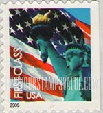 FindYourStampsValue: Flag and Statue of Liberty, Self-Adhesive Booklet stamp