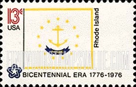 FindYourStampsValue: STATE FLAGS - Rhode Island