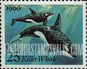 FindYourStampsValue: SEA CREATURES - Killer Whale