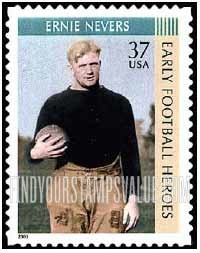 FindYourStampsValue: EARLY FOOTBALL HEROES - Ernie Nevers, Self-Adhesive stamp