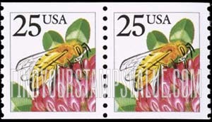 FindYourStampsValue: HONEYBEE, Coil Stamp