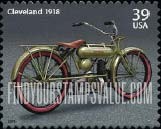 FindYourStampsValue: MOTORCYCLES - 1918 Cleveland, Self-Adhesive stamp