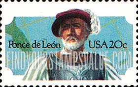 FindYourStampsValue: PONCE DE LEON