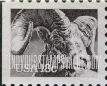 FindYourStampsValue: AMERICAN WILDLIFE - Bighorn, booklet stamp