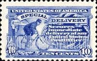 FindYourStampsValue: SPECIAL DELIVERY - Bicycle Messenger