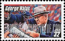 FindYourStampsValue: GEORGE HALAS - Football Coaches