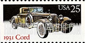 FindYourStampsValue: CLASSIC AUTOMOBILES - 1931 Cord, booklet stamp