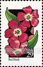FindYourStampsValue: WILDFLOWERS - Red Maids