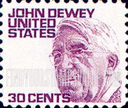FindYourStampsValue: JOHN DEWEY - Prominent Americans